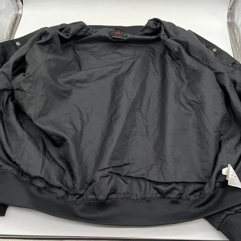 Nike‎ Jordan Script Varsity Bomber Jacket Black XL Jumpman FN4659-010